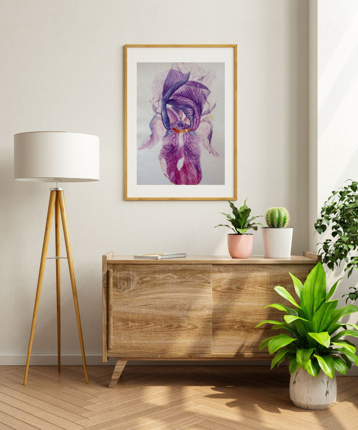 What It Takes to Bloom | Orange and Red Rose Watercolor Art Print, Limited Edition Giclée