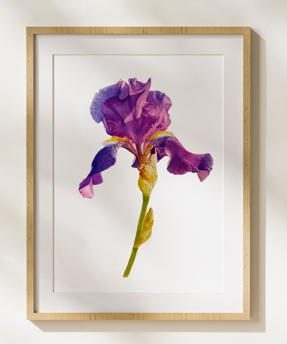 Purple Veil | Bright Pink Peony Watercolor Art Print, Limited Edition Giclée