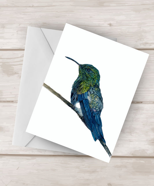 A Spark of Joy|  Hummingbird Watercolor Greeting Card| 4.25″x 5.5″