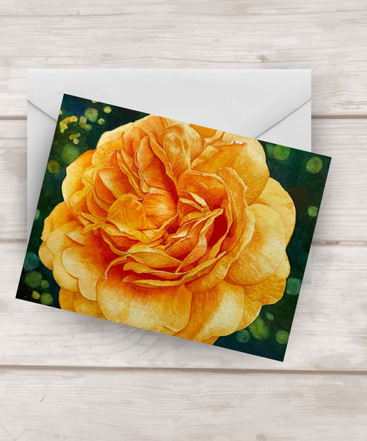 Blank Notecards |Yellow Rose| 4.25″x 5.5″