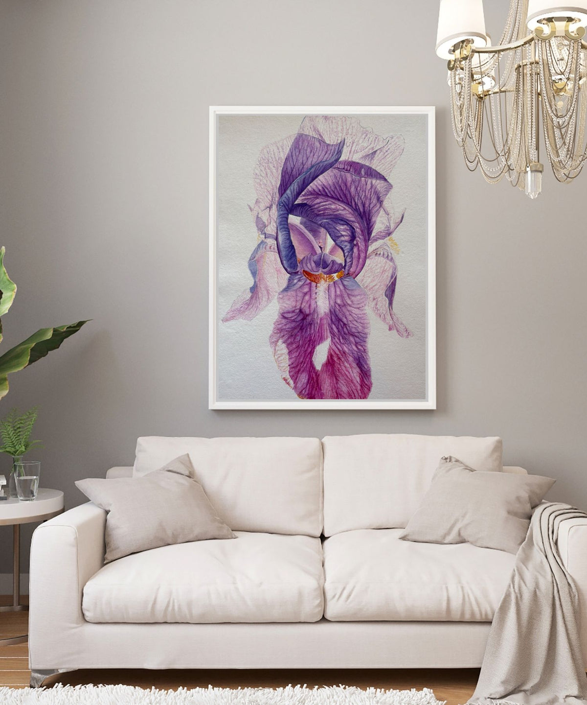 What It Takes to Bloom | Orange and Red Rose Watercolor Art Print, Limited Edition Giclée