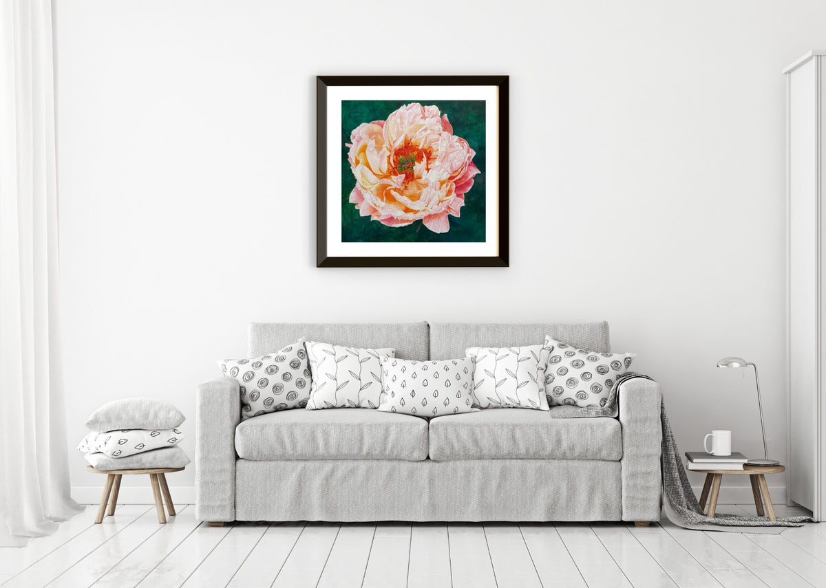 Blush | Pink Peony Watercolor Art Print, Limited Edition Giclée