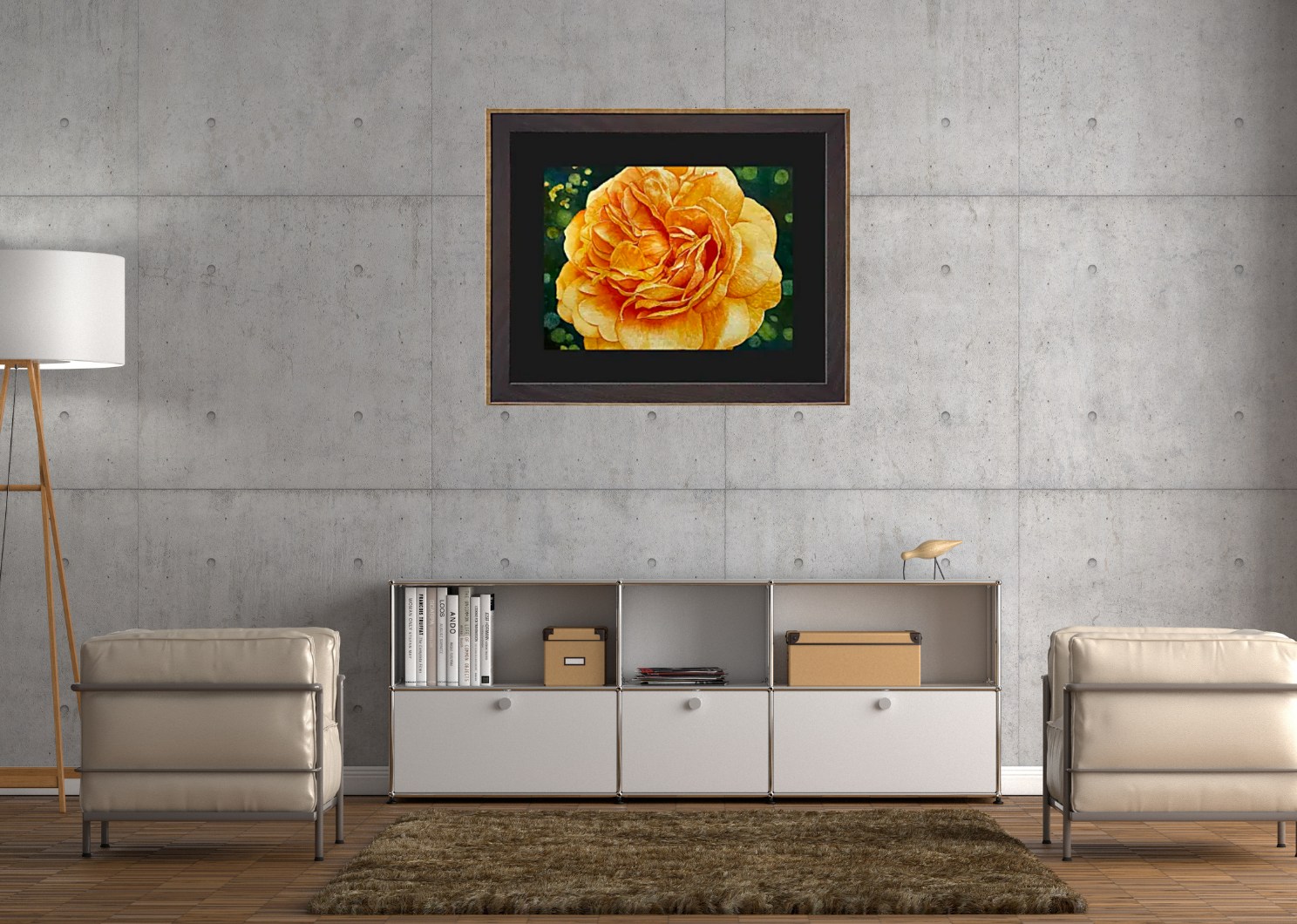 Original Watercolor Painting of yellow Rose | Floral Art 15.5” x11.5”